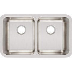 Elkay ELUH311810 Lustertone Classic Stainless Steel 30-3/4 x 18-1/2 Equal Double Bowl Undermount Sink