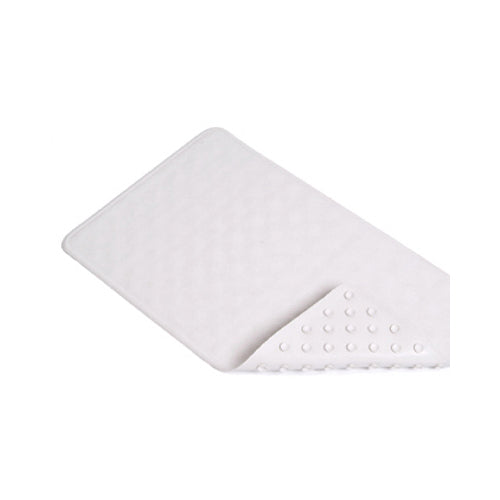 True Value BMAT-C4L04-04 Bath Mat, Circles, White Rubber, 14 x 24-In. Replacement MPN