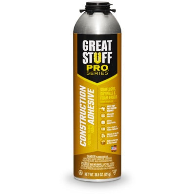 GREAT STUFF Ddp 343087 Pro Floor Wall Adhesive Foam 26.5 Oz