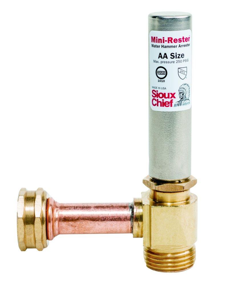 Sioux Chief 660-H Mini-Rester 3/4 in. Stainless Steel and Plastic FHT x MHT Water Hammer Arrestor