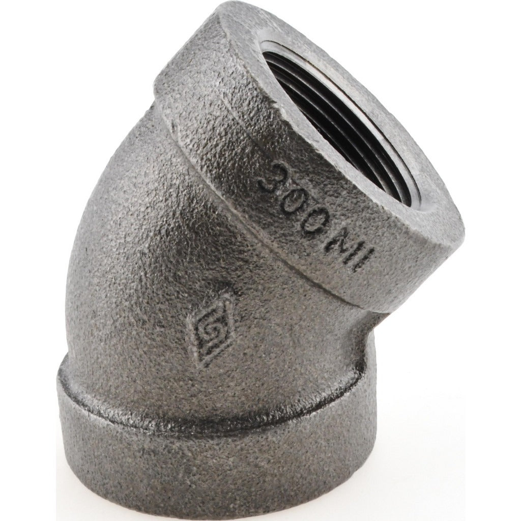 VALUE COLLECTION Value Collection MDB120 32-2 300 Black 45 Elbow 1-1/4 in