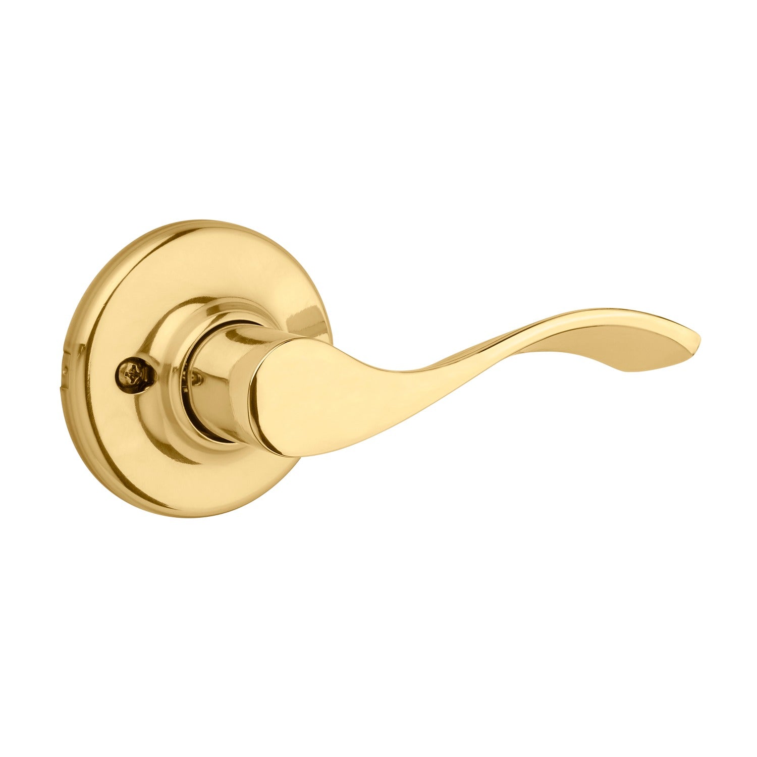 KWIKSET Kwikset 200BL-3 Balboa Lever Passage Door Lock Bright Brass