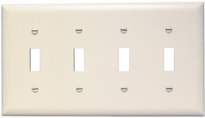 LEGRAND Pass Seymour TP4LACC10 4 Gang Toggle Wall Plate 10 Pack