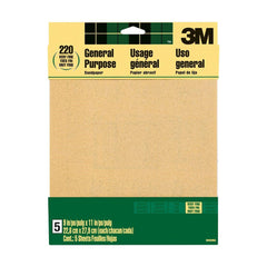 3M 7100140801 Aluminum Oxide Sandpaper Very Fine 9000NA 9 in x 11 in 5PK