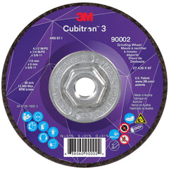 3M 7100312968 Cubitron 3 Depressed Center Grinding Wheel, 4 1/2 Inch Diameter, 36+ Grit