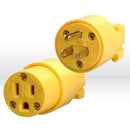 05985 Coleman Replacement Plugs,NEMA 5-15C,Yellow,Vinyl Female Connector
