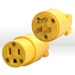 05985 Coleman Replacement Plugs,NEMA 5-15C,Yellow,Vinyl Female Connector