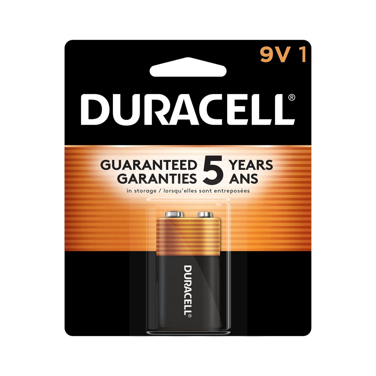 Duracell MN1604 9V Alkaline Battery Coppertop 1 Pack Replacement MN1604B1Z