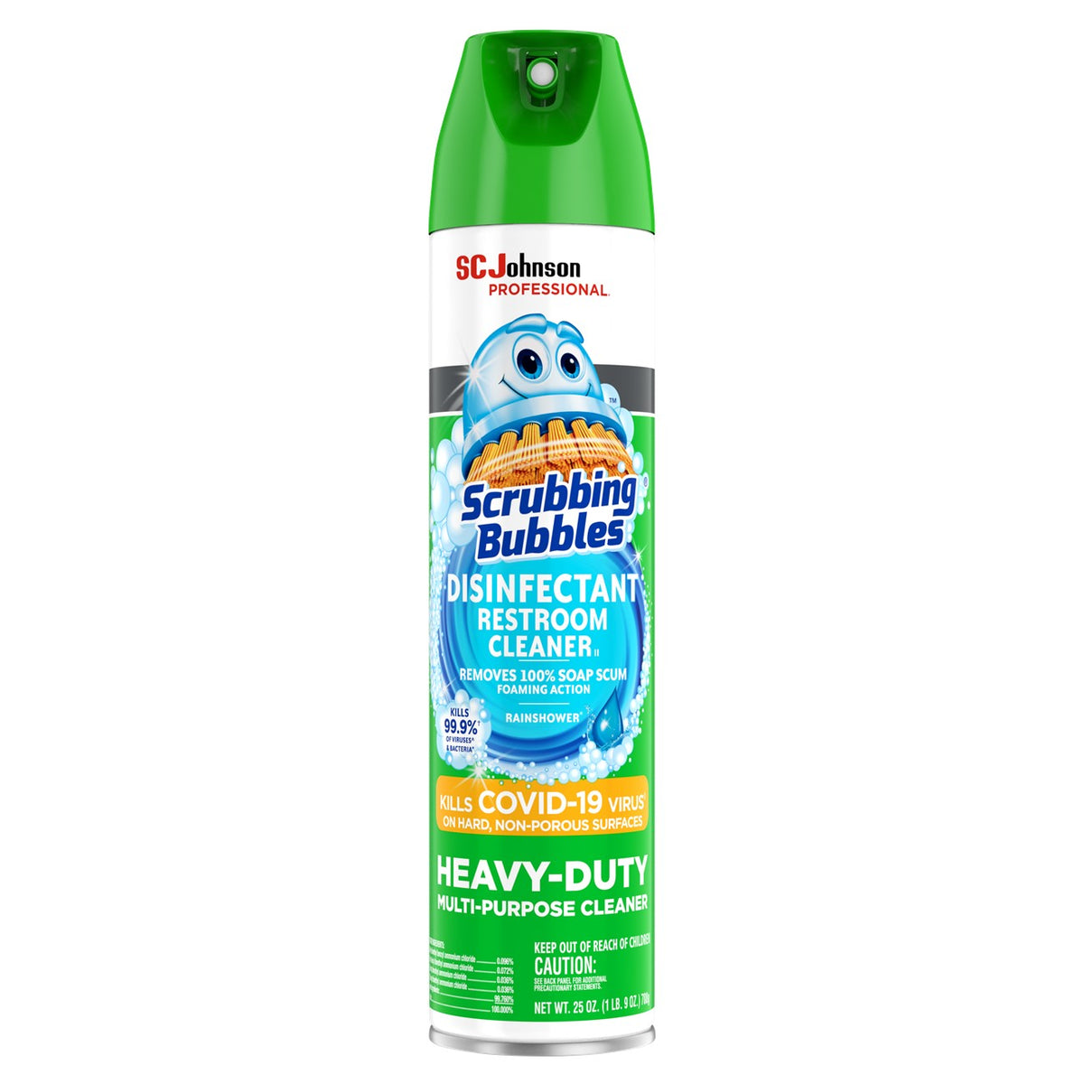 SC Johnson Professional SCJ313358 Scrubbing Bubbles 313358 Disinfectant Restroom Cleaner Aerosol 25 oz