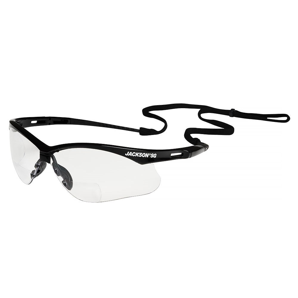 Jackson Safety 50041 SG Customizable Clear Wrap Around Safety Glasses