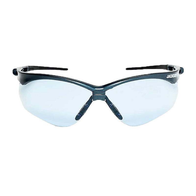 50011 Jackson Safety SG Safety Glasses, Customizable, Light Blue, Anti-Scratch