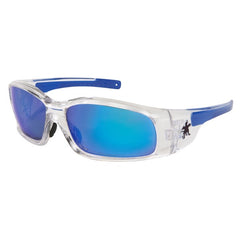 MCR Safety SR148B Swagger Blue Diamond Mirror Lens Safety Glasses UV Protection Polycarbonate Frame