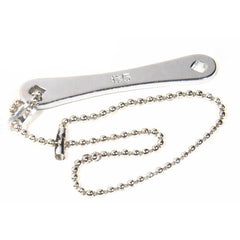 XTRweld TTW5WC Tank Wrench #5 for 3/16 Inch B & MC with 12 Inch Chain Stainless Steel