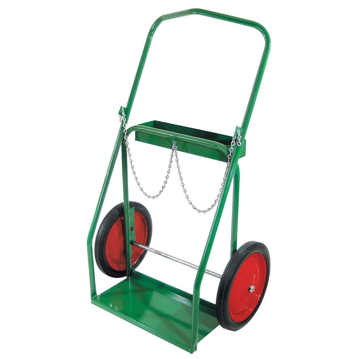 8-14 Anthony Carts Cylinder Cart, Medium Cart, 14â€ Solid Tires, Chain