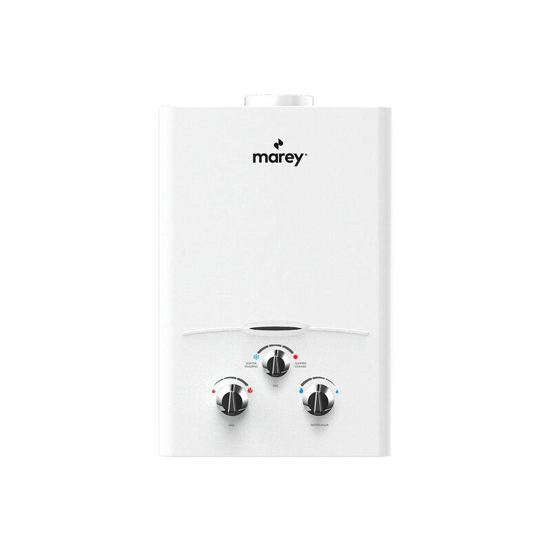 Marey GA10FNG 2.64 GPM, 68,240 BTU's Natural Gas Flow activated Gas Tankless Water Heater