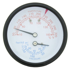 Lochinvar 100208152 Temperature and Pressure Gauge 0-75 PSI