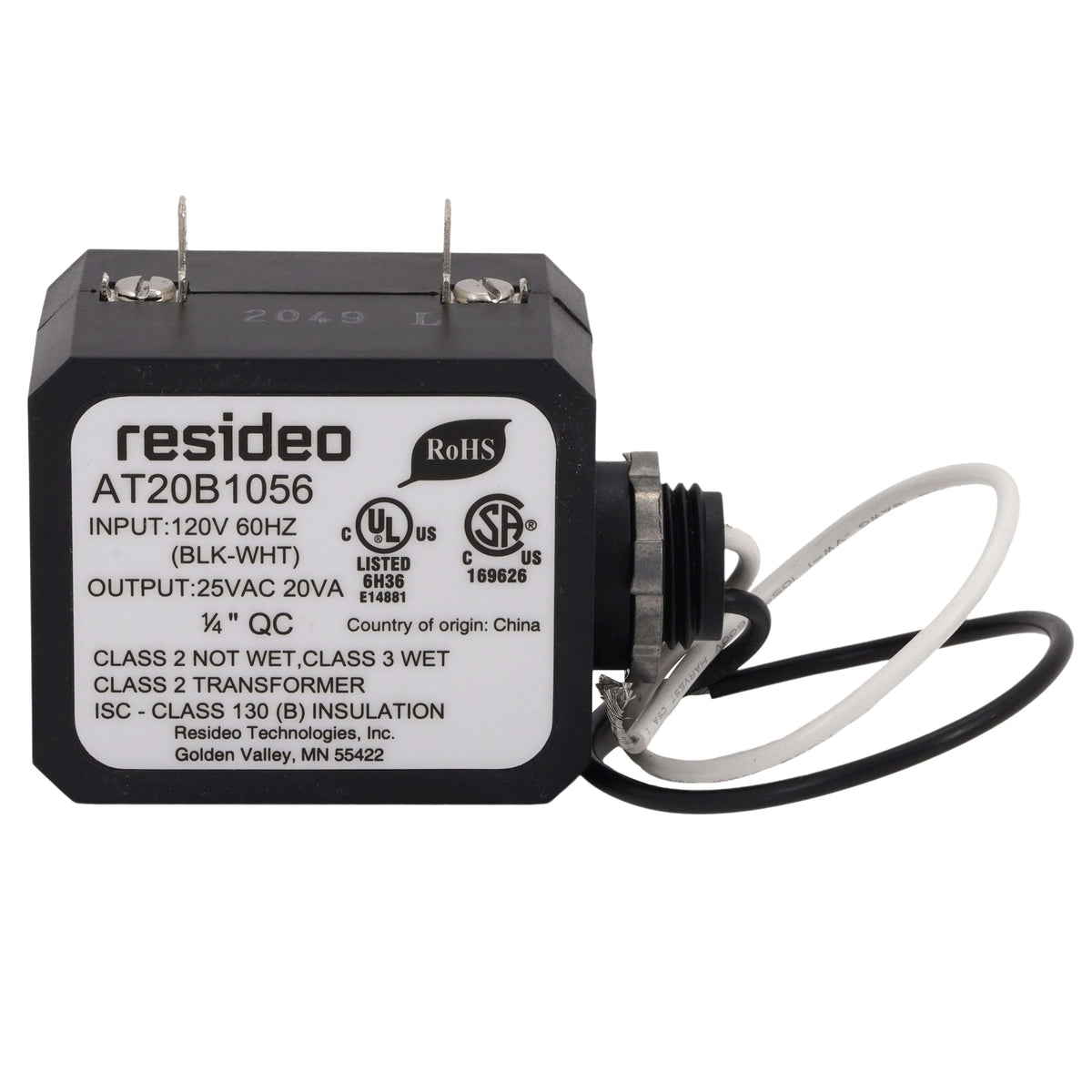 Resideo AT20B1056 120vPRIM 24vSEC 20va CondMnt Transformer