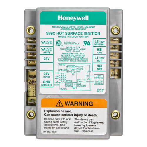 Resideo Braukmann S89C1087 HSI Control 6 Second Lockout