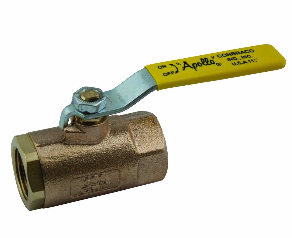 Apollo Valves 7010A01 70-100 Series 4 in. PTFE Bronze Standard Port FNPT 600# Ball Valve