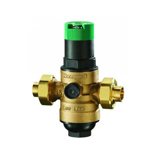 Resideo Braukmann DS06-101-SUS-LF DialSet Pressure Regulating Valve Bronze 3/4 in FNPT x Union Sweat