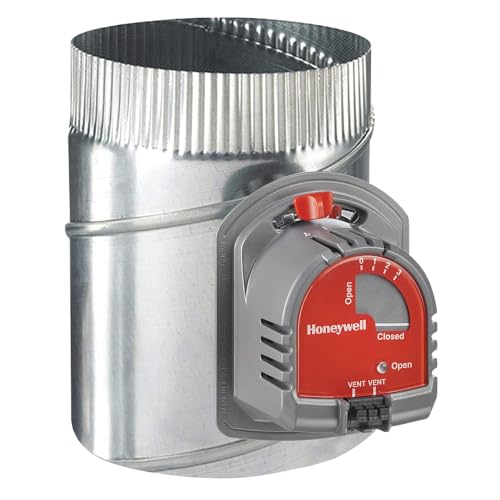 Honeywell Home EARD8TZ 8 Inch Galvanized Steel Air Damper 24v