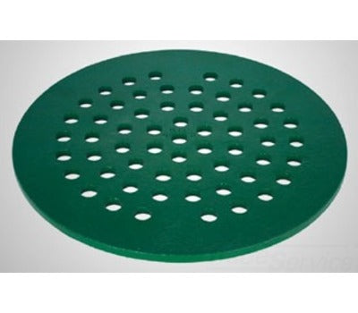 PRIER P-325-612 6-1/2 in. Green Cast Iron Drain Cover