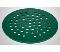 PRIER P-325-06 6 in. Green Enamel Painted Cast Iron Floor Drain Cover