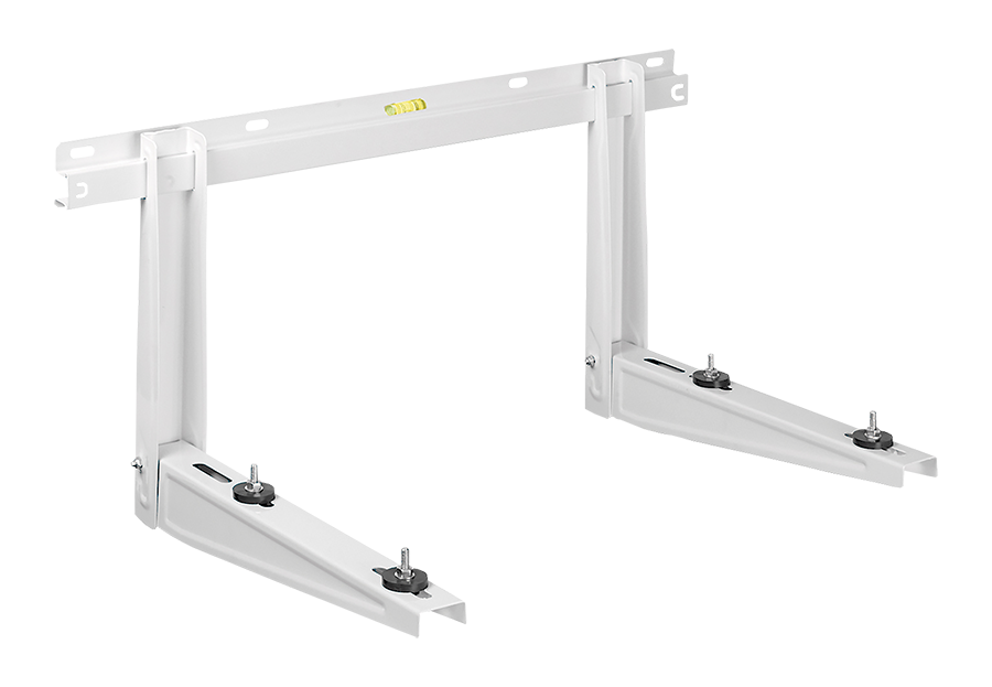 Mini Split Wall Bracket Pre Assembled with Built In Level 176 lb per Leg 350 lb Capacity