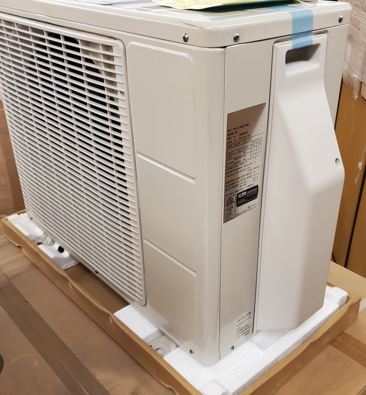 9,000 BTU SINGLE-ZONE INVERTER OUTDOOR MINI-SPLIT HEAT PUMP UNIT, 208-230/60/1 R-410A 23 SEER