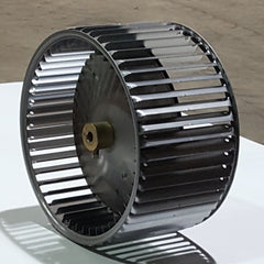 6" X 10-1/2" DIA CW GALVANIZED DOUBLE BLOWER WHEEL 1/2" BORE