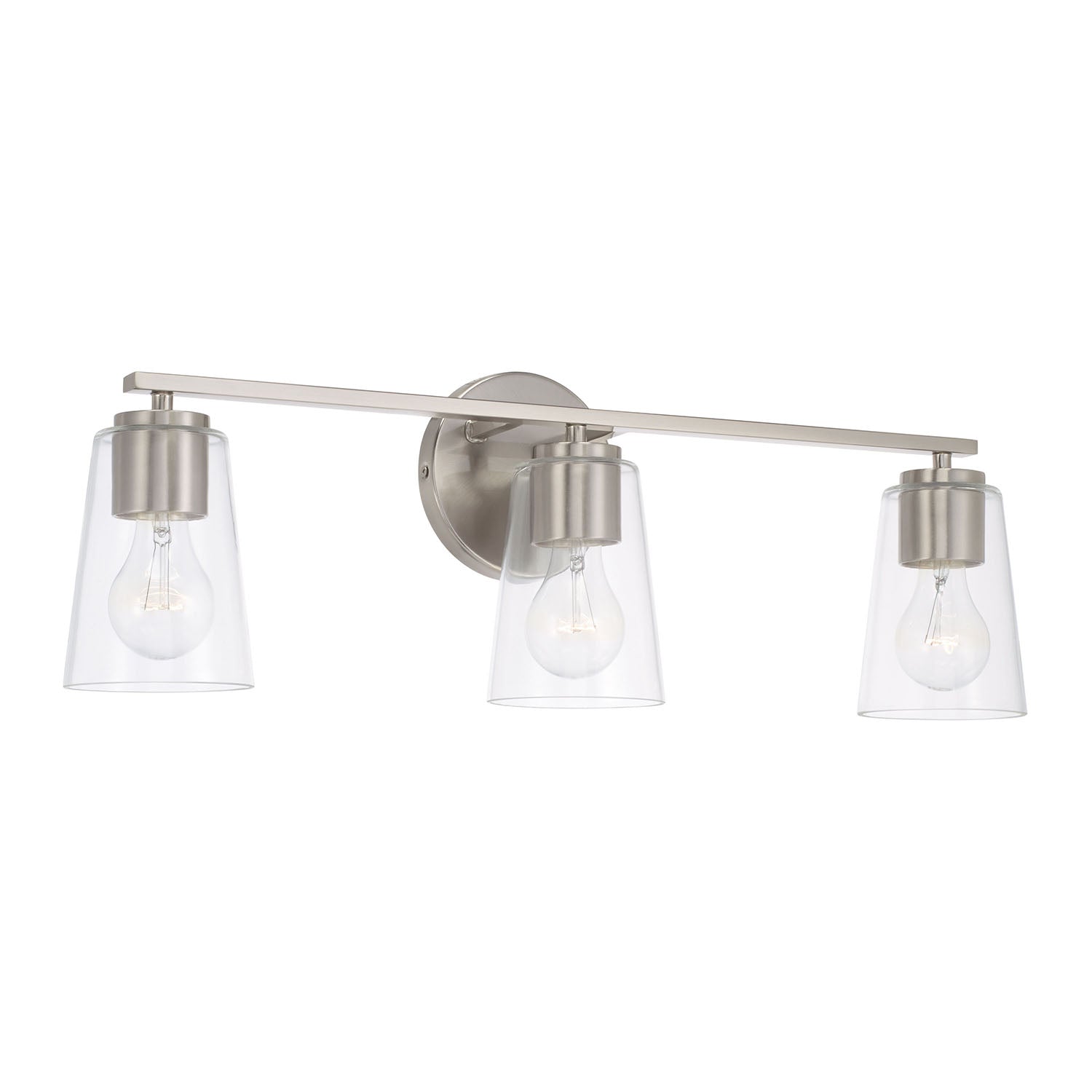 CAPITAL LIGHTING Capital Lighting 148631BN-537 Portman 3-Light Vanity Wall Light 3 x 100W (25 inch)