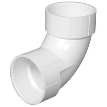 CHARLOTTE PIPE Charlotte Pipe PVC 00300 1000HA 2 in Schedule 40 90 Deg Sanitary DWV PVC Elbow (2 in / Each / 90 Deg)