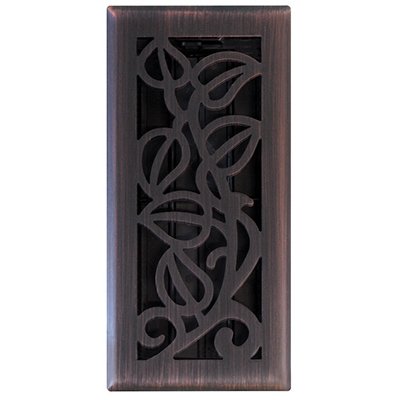 true value RG3280 vine floor register, oil rubbed bronze, 4 x 12-In.