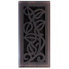 true value RG3280 vine floor register, oil rubbed bronze, 4 x 12-In.