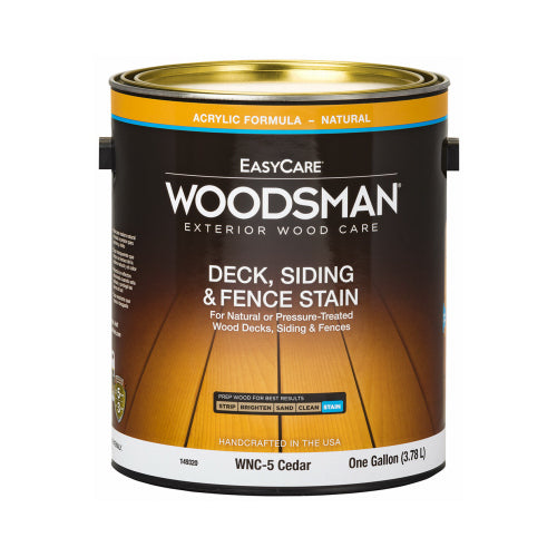 True Value WNC5-GL Woodsman Acrylic Deck, Siding & Fence Stain, Natural Cedar, 1-Gal.