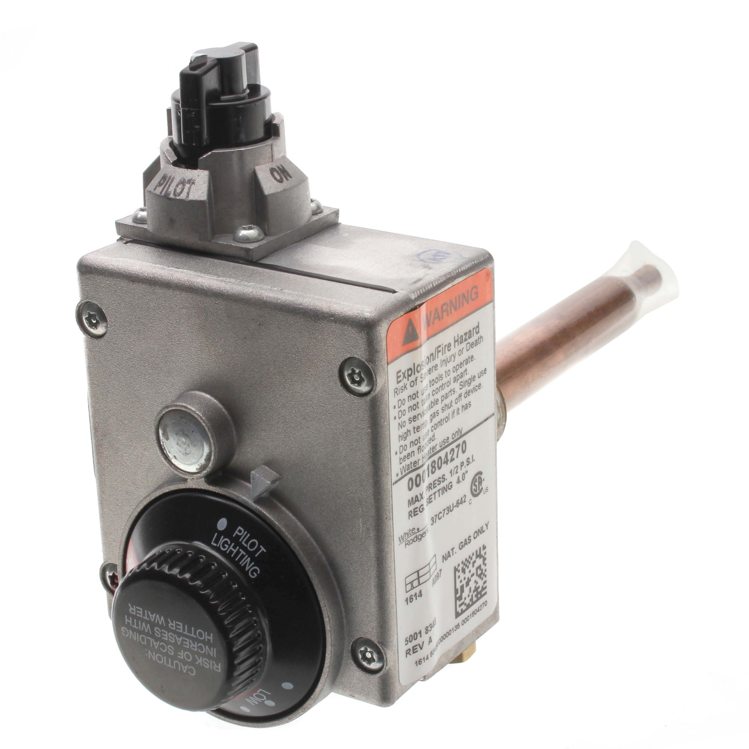 AO SMITH Ao Smith 100108352 Gas Thermostat Natural Gas Over 55,000 BTU (Boxed) Replacement 9000248005