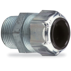 ABB 2530 Thomas & Betts 3/4 Straight General Purpose Cable Gland / Strain Relief Cord Connector - Cord Range: .125 - .250