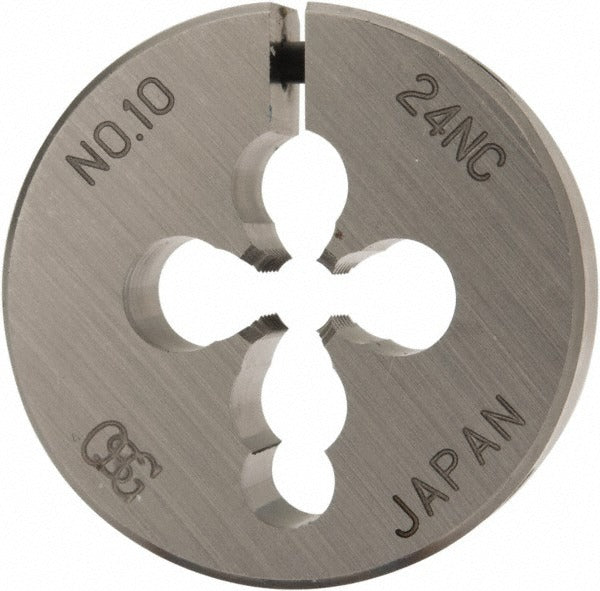 OSG Osg 2729400 Round Die 10-24 Unc 1 in Od Hss Adjustable