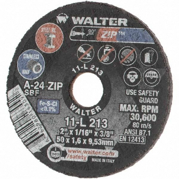 VALUE COLLECTION Value Collection W11L213 Cut-off Wheel 2 in 24 Grit