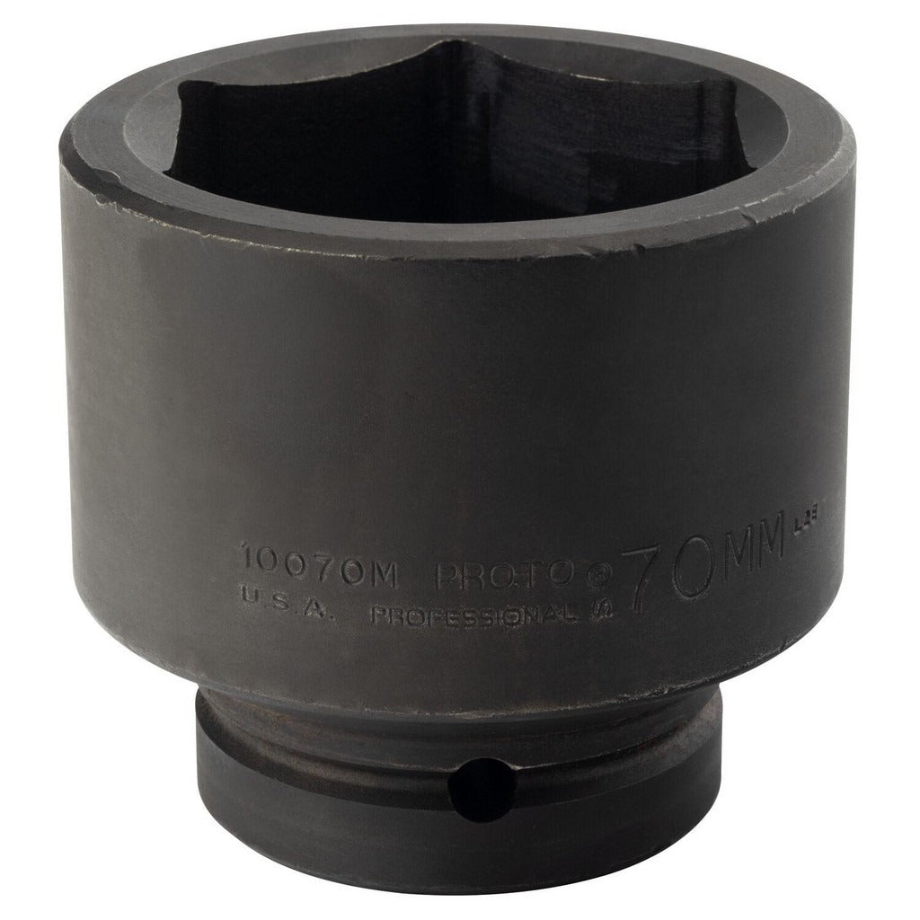 PROTO Proto J10070M Impact Socket 1 in Drive 70mm 6-point