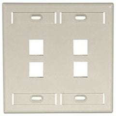 Leviton 42080-4IP QuickPort 4-Port Faceplate