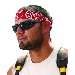 Ergodyne 12305 Chill-Its 6700 Cooling Bandana Red Western 8 in x 13 in