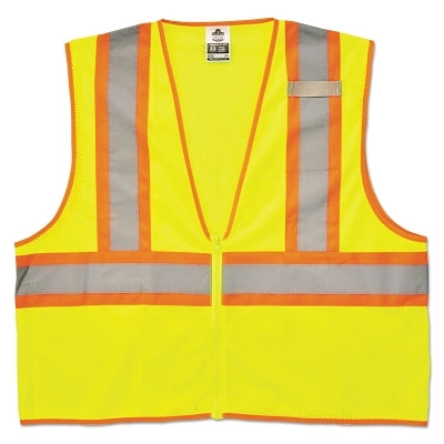 Ergodyne 21297 GloWear 8229Z Economy Class 2 Two-Tone Vests 2XL/3XL Lime