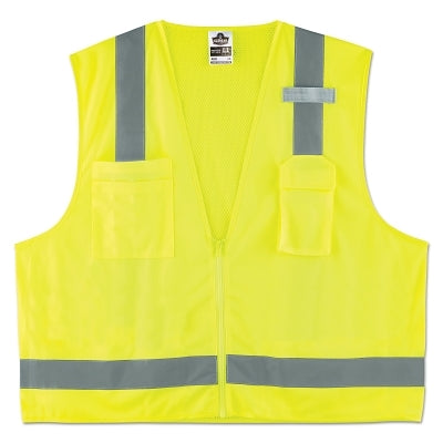 Ergodyne 24027 GloWear 8249Z Class 2 Economy Surveyors Vest 2XL/3XL Lime