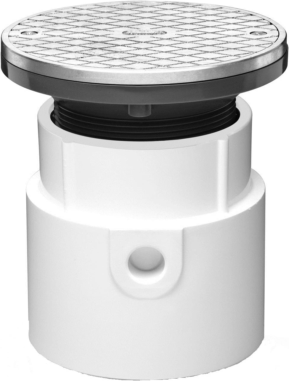 Oatey 74137 PVC General Purpose Cleanout with 6-Inch BR Cover and Round ...