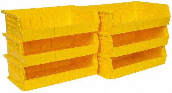 QUANTUM STORAGE SYSTEMS Quantum Storage QUS245YLCS Hopper Stacking Bin Yellow 6pk