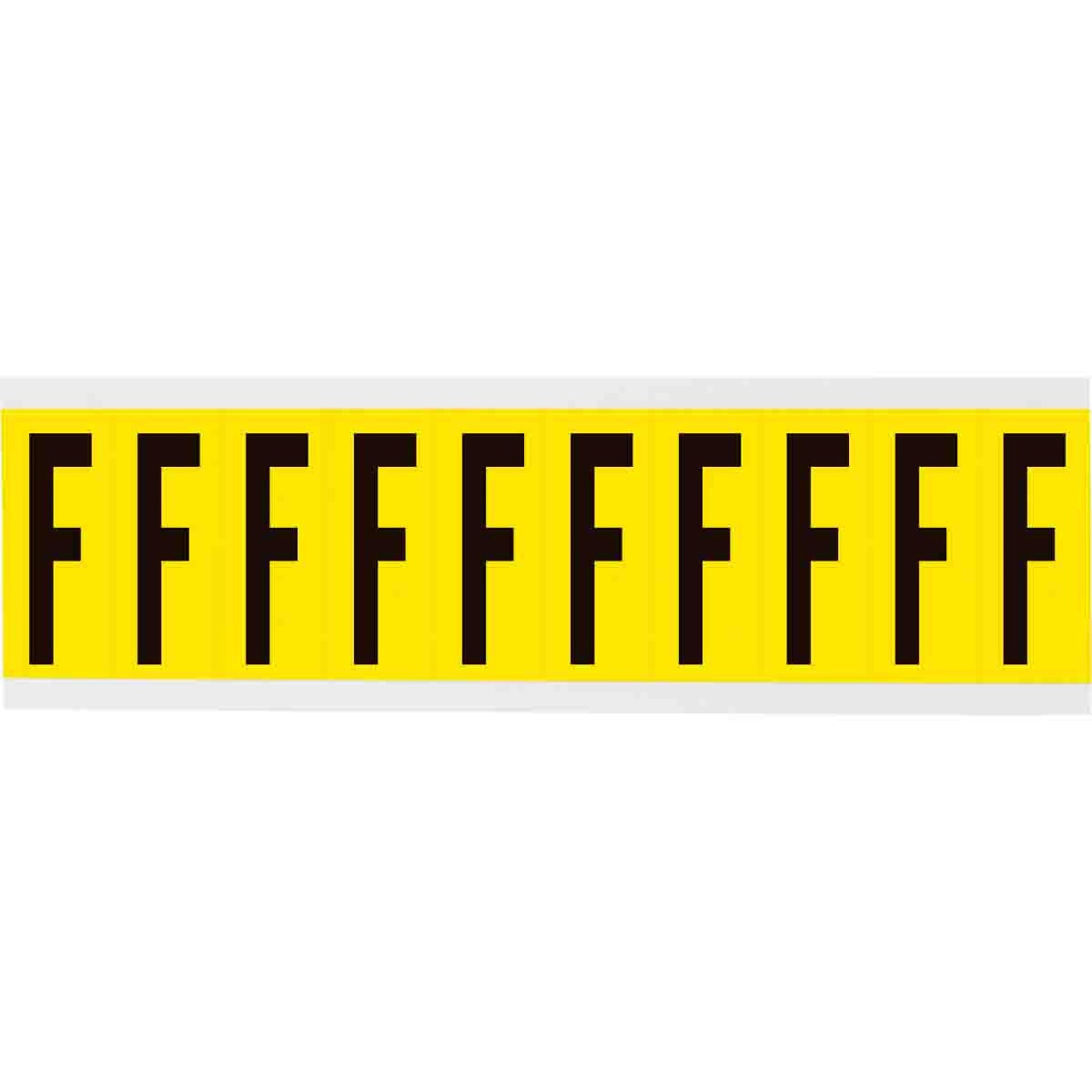 BRADY Brady 3440-F Letter Label 8inW (Sheet of 10)