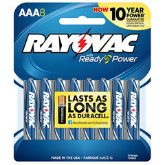 True Value 824-8K Ray-O-Vac AAA Alkaline Batteries 8-Pk.