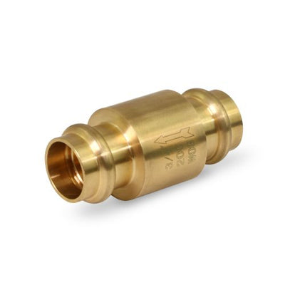 Everflow 150R100-NL 1 Press Spring Loaded Brass Inline Check Valve Lead Free