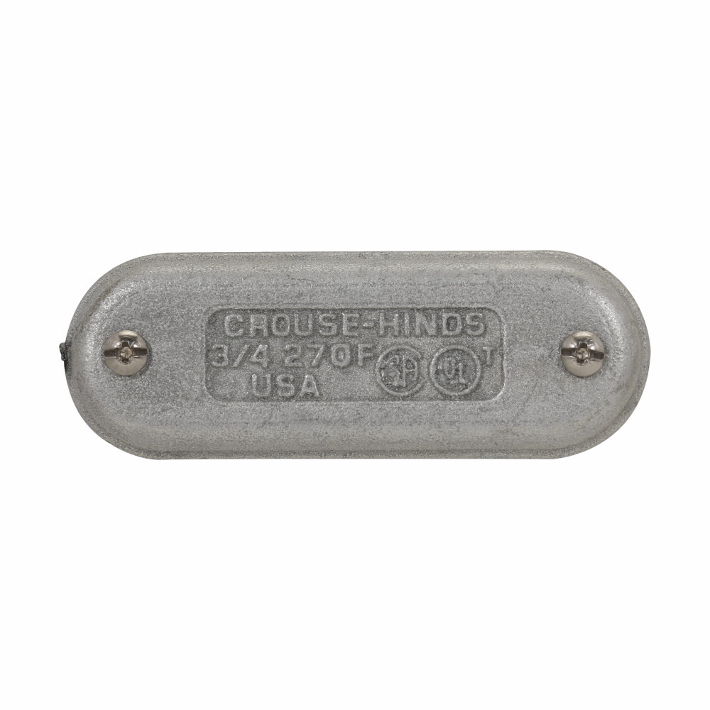 Crouse-Hinds 170F 1/2 Iron Alloy Blank Conduit Body Cover, Form-7